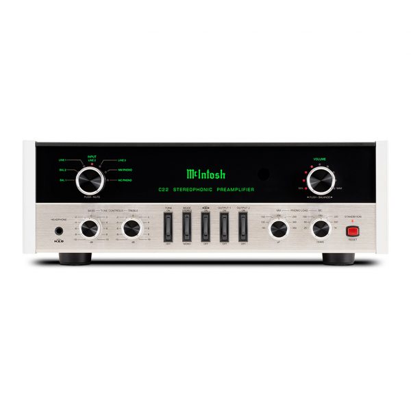 C22 2-Channel Vacuum Tube Preamplifier Mk V studio shot