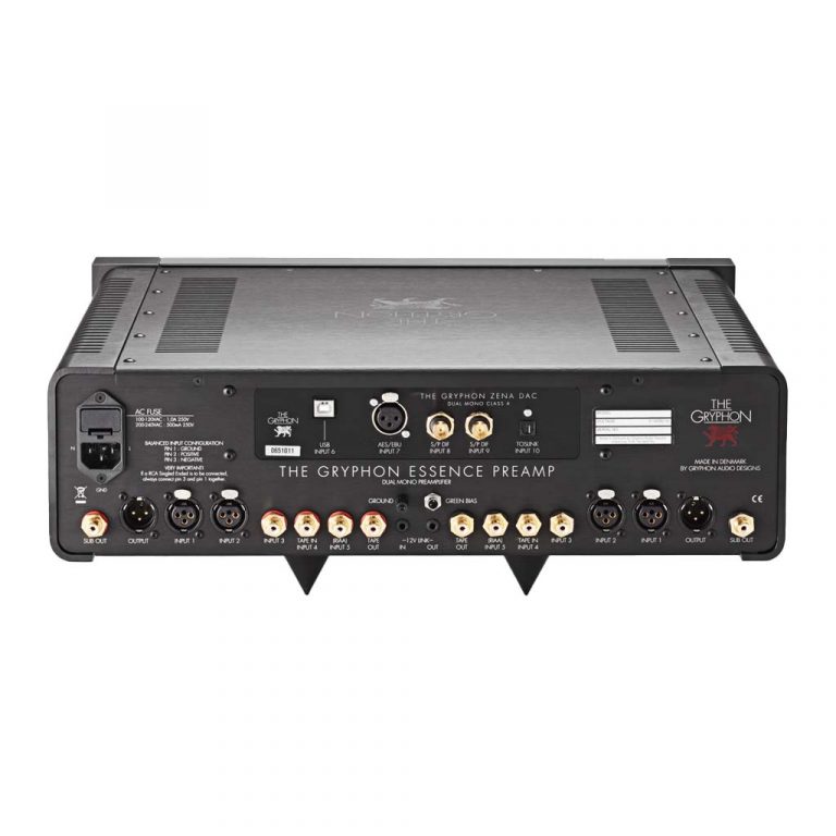 Gryphon Audio Essence Preamplifier rear view