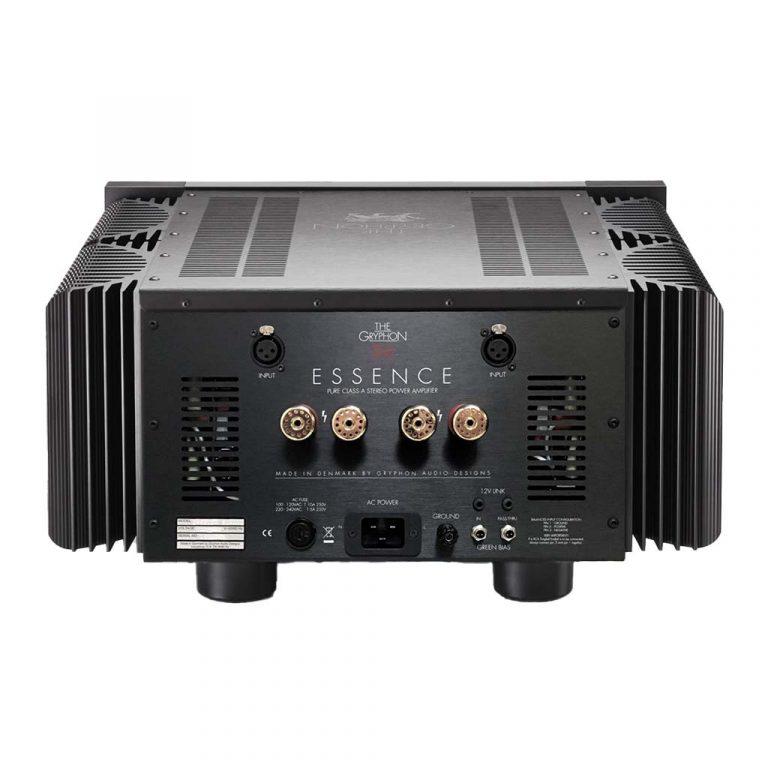 Gryphon Audio Essence Stereo Power Amplifier rear view