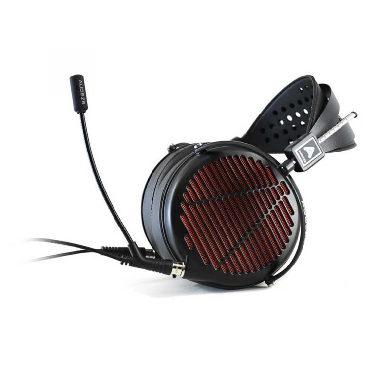 Audeze LCD-GX Headphones side view resting on floor