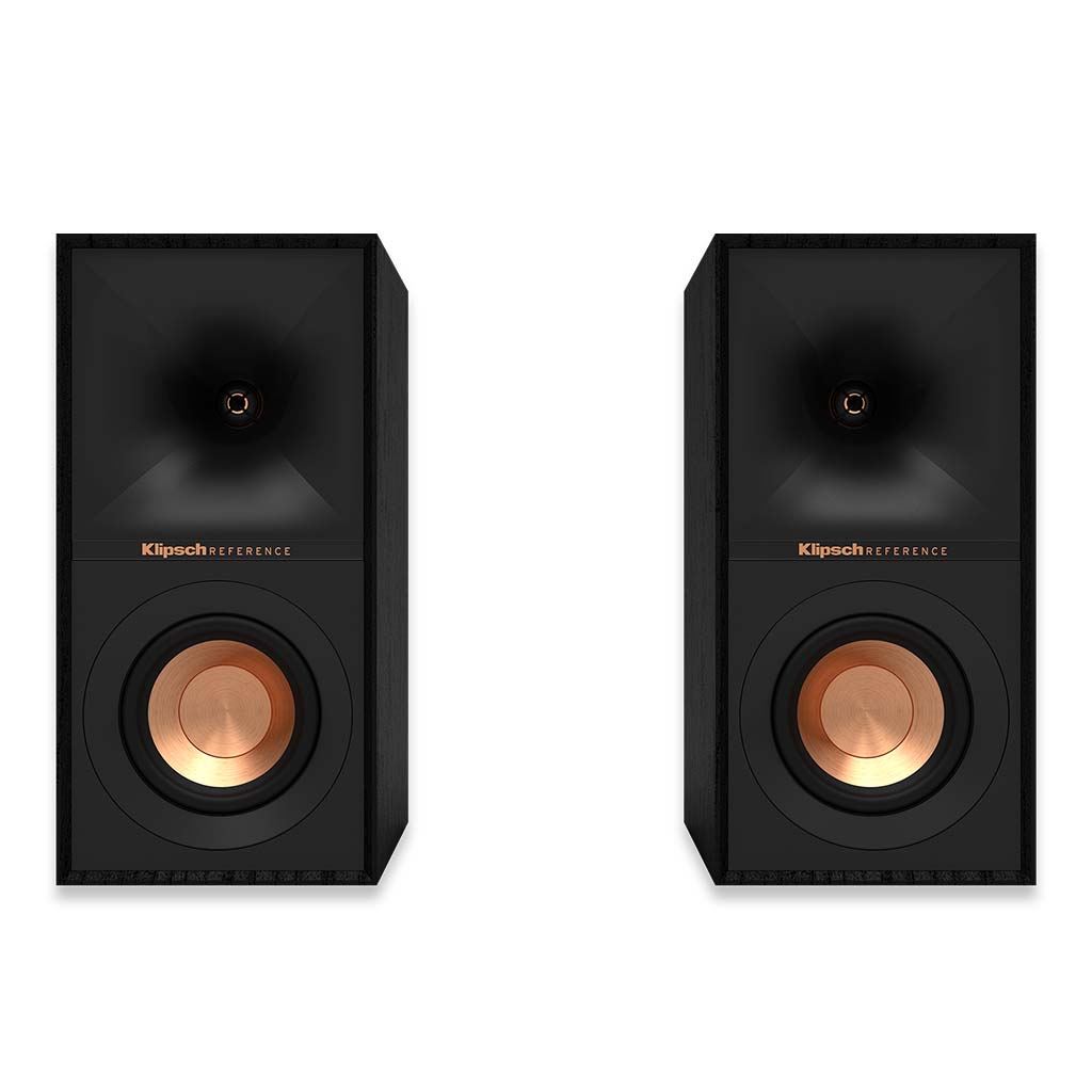 Klipsch R-40M Bookshelf Speakers studio shot