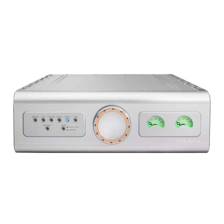 Dan D'Agostino Progression Integrated Amplifier Silver front view