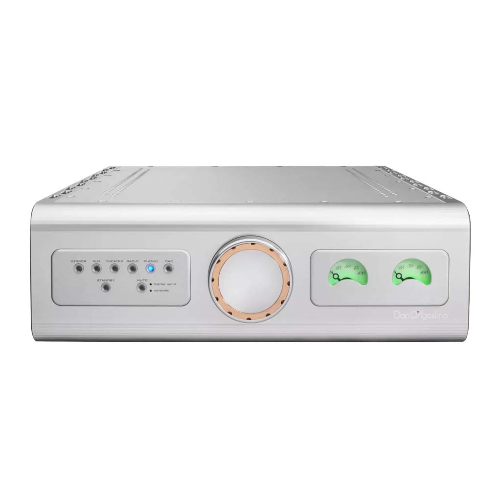 Dan D'Agostino Progression Integrated Amplifier Silver front view