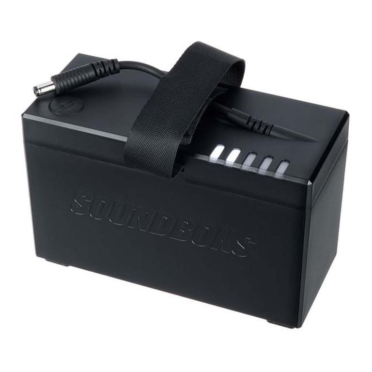 An overhead shot of the portable Batteryboks Gen 3 from Soundboks