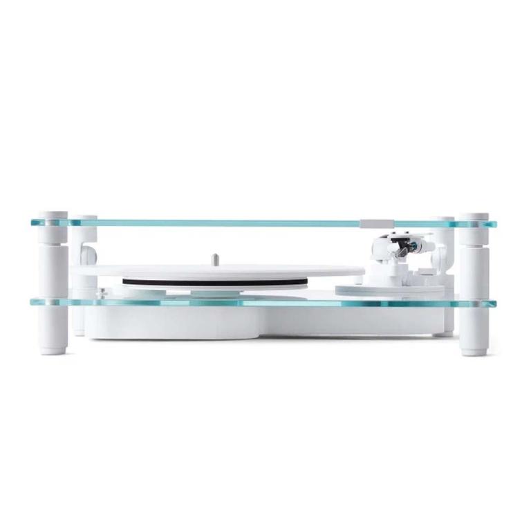 The Transparent Turntable Black edition, shot from the back.