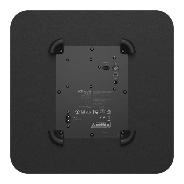 Klipsch Flexus Sub 100 Compact Wireless 10” Subwoofer rear view