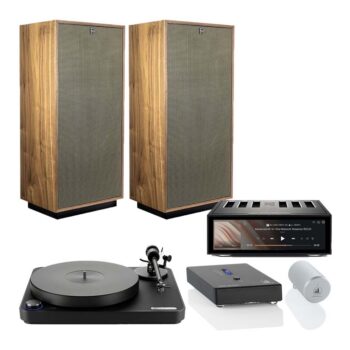 Forte IV Floorstanding Speaker x RS520 All-in-One Amplifier & Concept Signature MM Turntable System