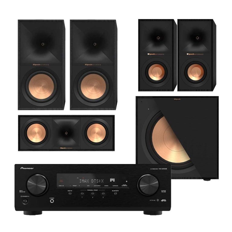 R-60M Bookshelf Speakers Home Theater System x VSX-835 7.2-Channel AV Receiver