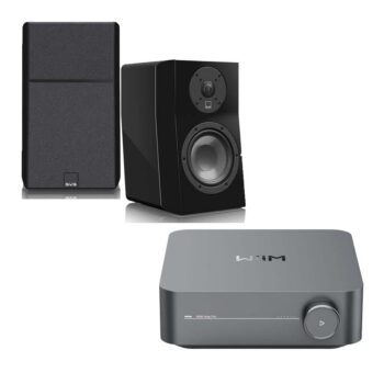 Ultra Evolution Nano Bookshelf Speakers x Wiim Amp Pro All-in-One Amplifier