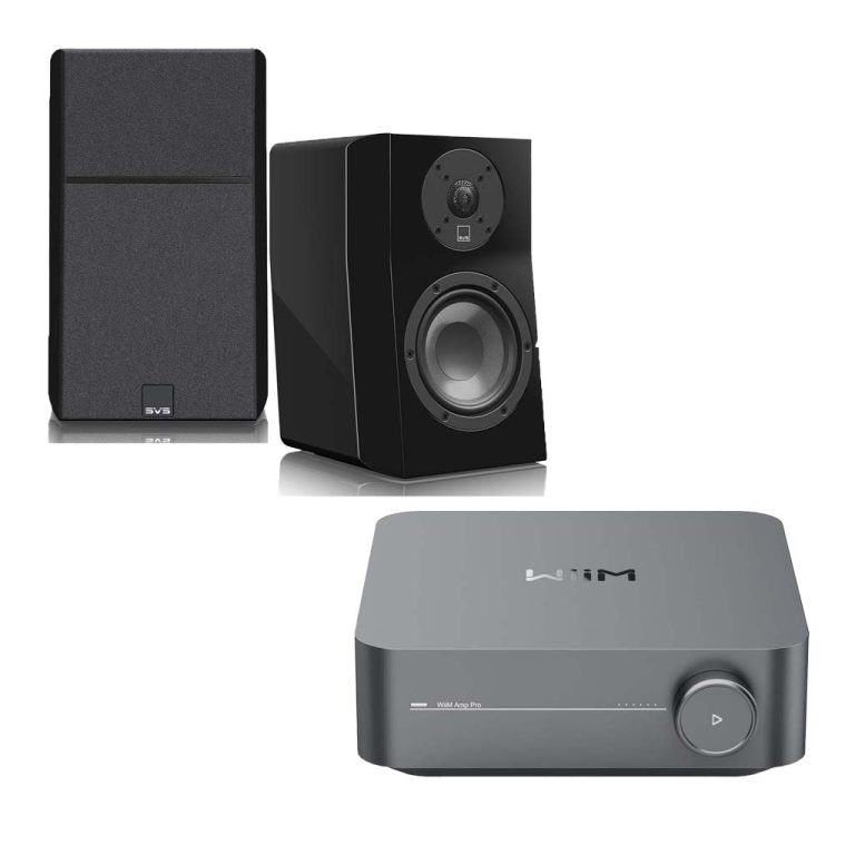 Ultra Evolution Nano Bookshelf Speakers x Wiim Amp Pro All-in-One Amplifier