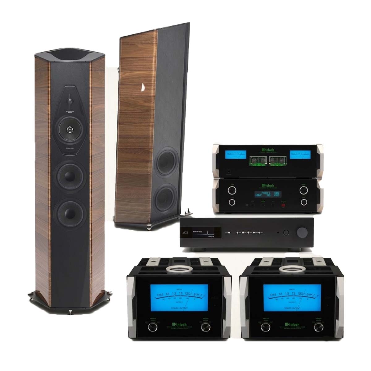 Il Cremonese x C12000 2-Channel Vacuum Tube Preamplifier x MC1.25KW 1-Channel Amplifier x Bartók APEX DAC